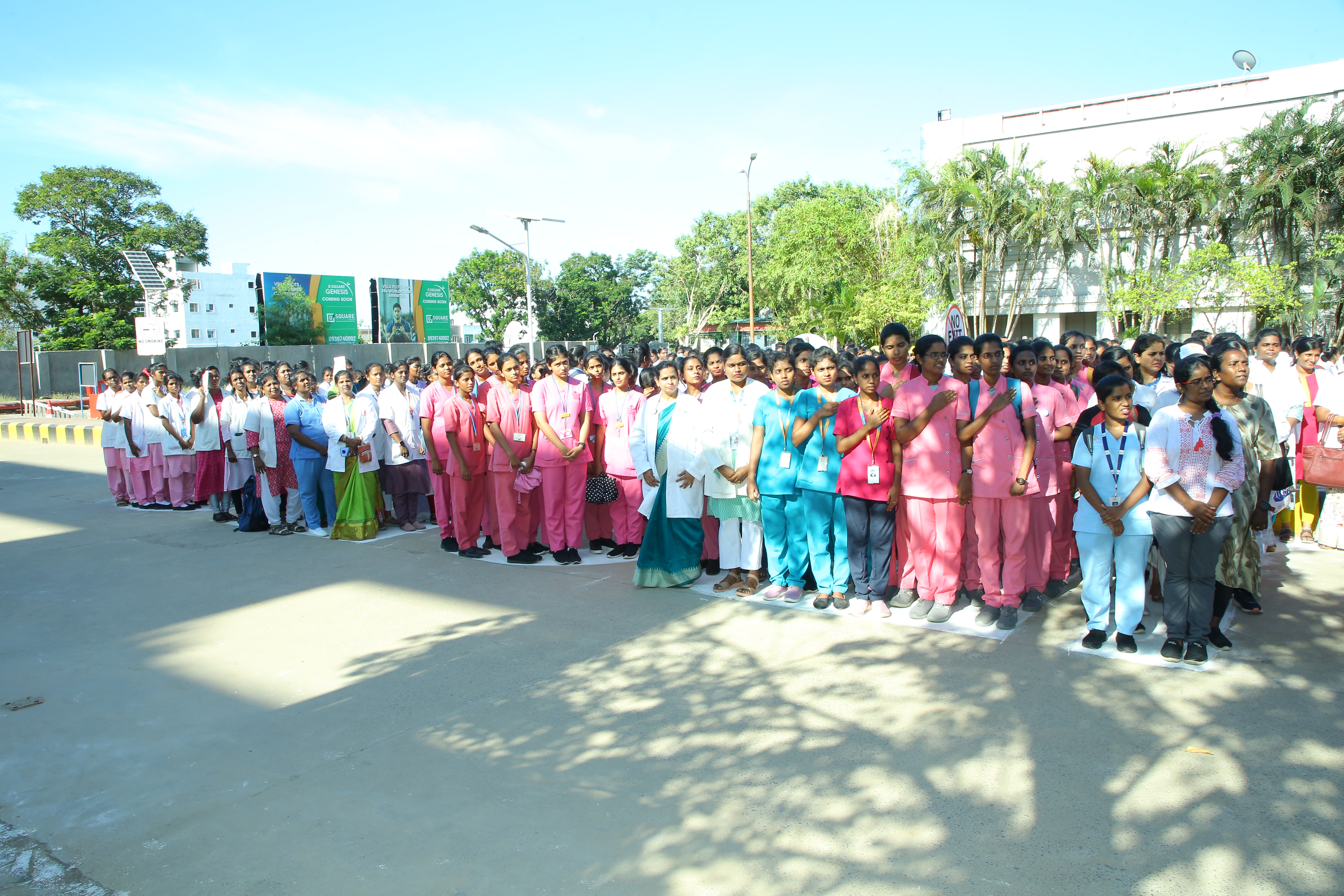 WORLD RECORD FOR HUMAN CHAIN FORMATION ON THE THEME OF “OUR NURSES, OUR FUTURE: THE ECONOMIC POWER OF CARE” WITH 2500 NURSES TAKING A UNIFIED OATH.