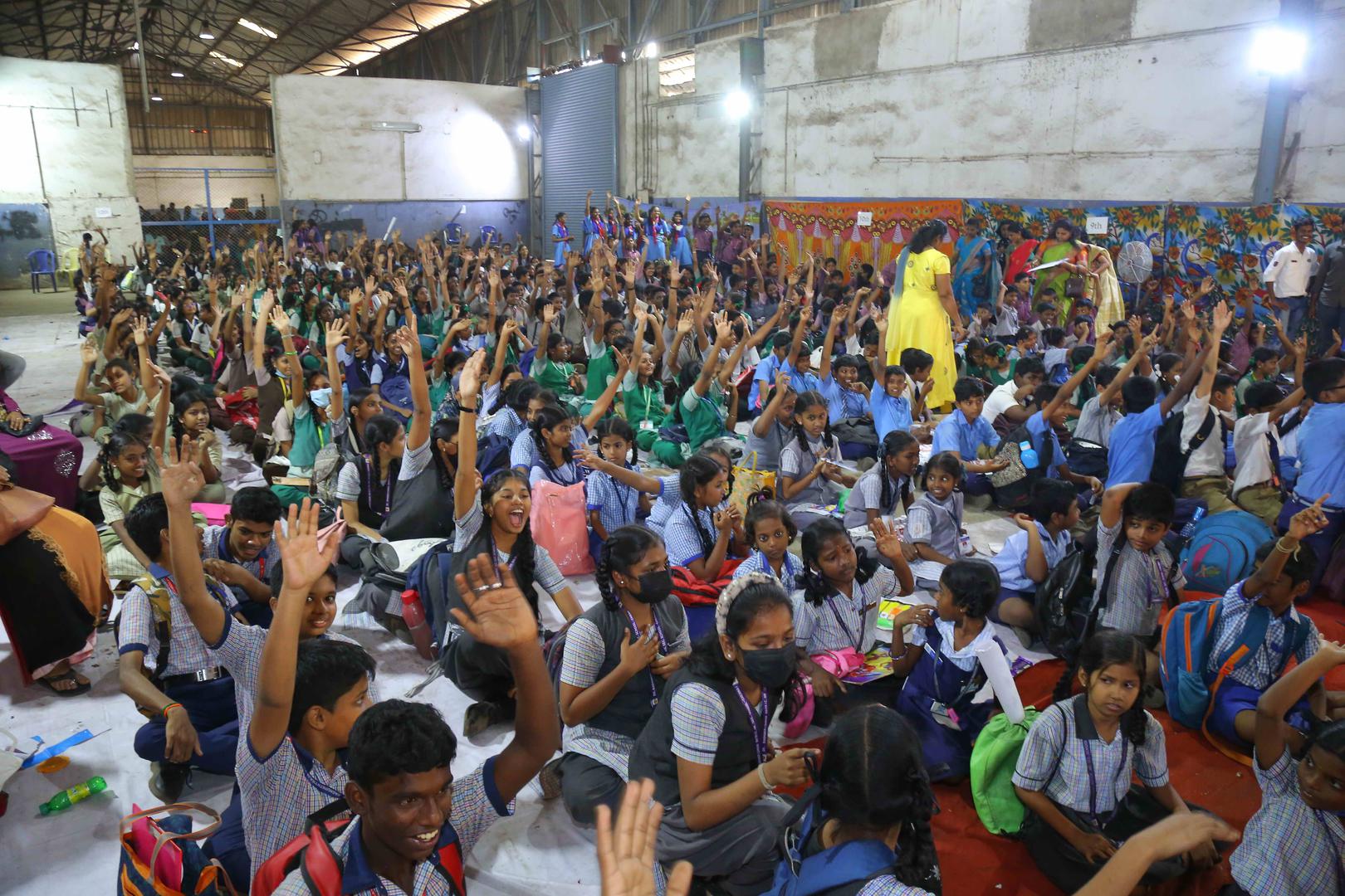 WORLD RECORD TO DRAW A TREE ON 5000 SQUARE FEET LAND BY 500 STUDENTS IN 5 MINUTES IN THE THEME OF “GREEN WORLD,SAVE EARTH”