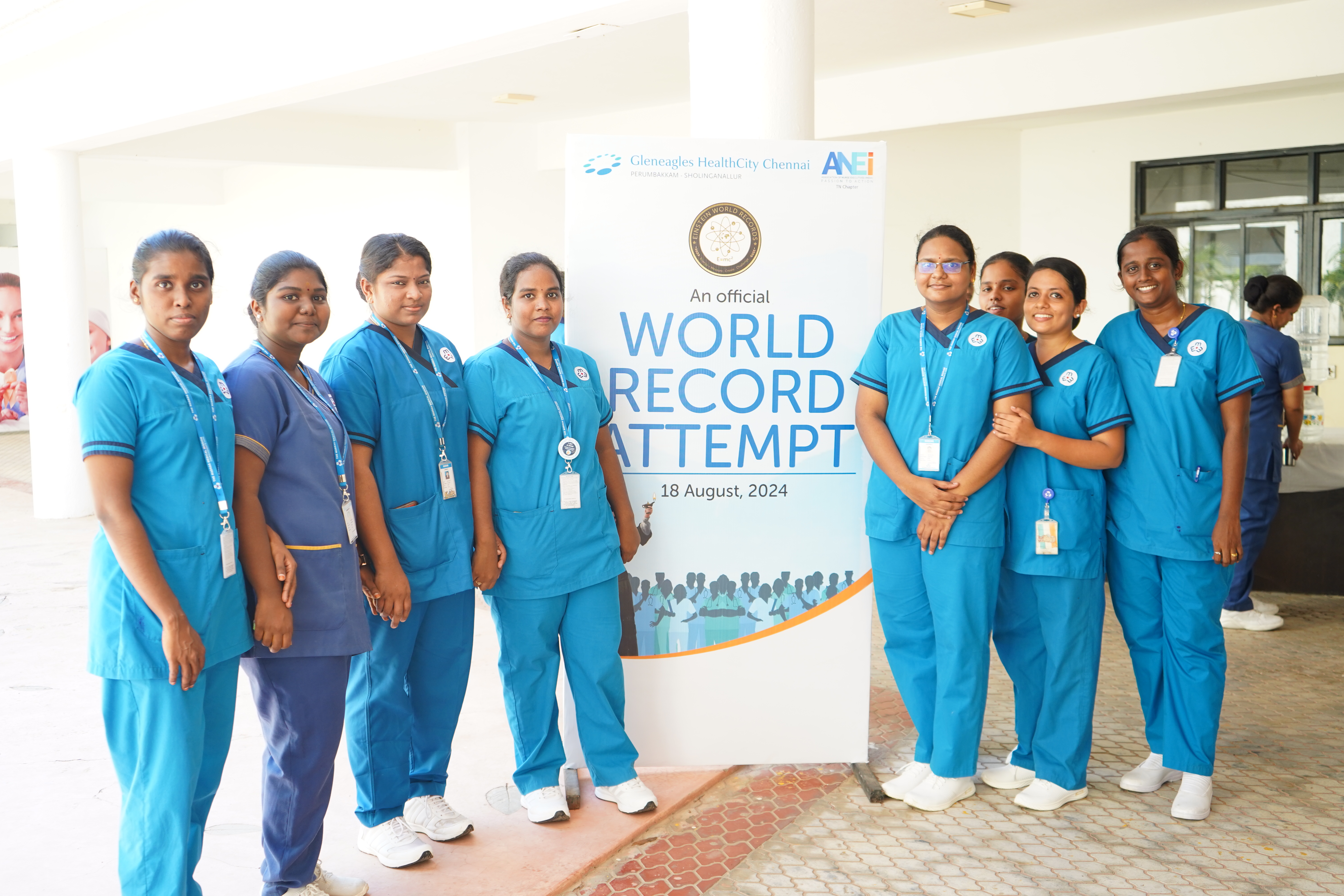 WORLD RECORD FOR HUMAN CHAIN FORMATION ON THE THEME OF “OUR NURSES, OUR FUTURE: THE ECONOMIC POWER OF CARE” WITH 2500 NURSES TAKING A UNIFIED OATH.